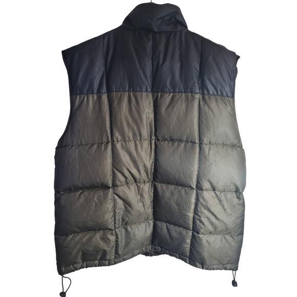 VNTG Utility Down Vest XL Army Green Black Quilted Puffer Survivalist Gorpcore - Picture 5 of 9